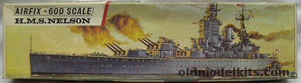 Airfix 1/600 HMS Nelson Battleship, F403S plastic model kit